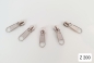 Preview: Basic Zipper für 5 mm Metall Reißverschluss silberfarben / 5 Stück