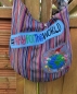 Preview: Umhängetasche Beuteltasche bestickte Tasche " Pray for the World "
