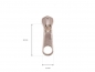 Preview: Basic Zipper für 5 mm Metall Reißverschluss silberfarben / 5 Stück