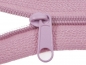 Preview: 3 Meter Reißverschluss - 3 mm - rosa - inkl. 12 Zipper