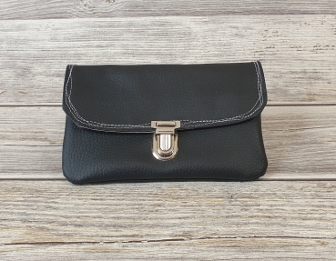 Geldbörse/ Handytasche aus Kunstleder / Baumwolle