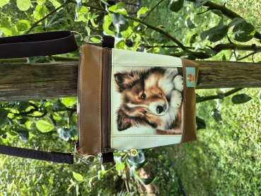 Gassitasche Hundetasche Collie Leckerchentasche Leckerlibeutel Umhängetasche Gürteltasche