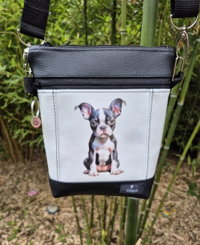 Gassitasche Hundetasche Boston Terrier – Leckerchentasche & Umhängetasche für Hunde