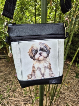 Gassitasche Hundetasche Shih Tzu – Leckerchentasche & Umhängetasche für Hunde