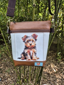 Gassitasche Hundetasche Yorkshire Terrier – Leckerchentasche & Umhängetasche für Hunde