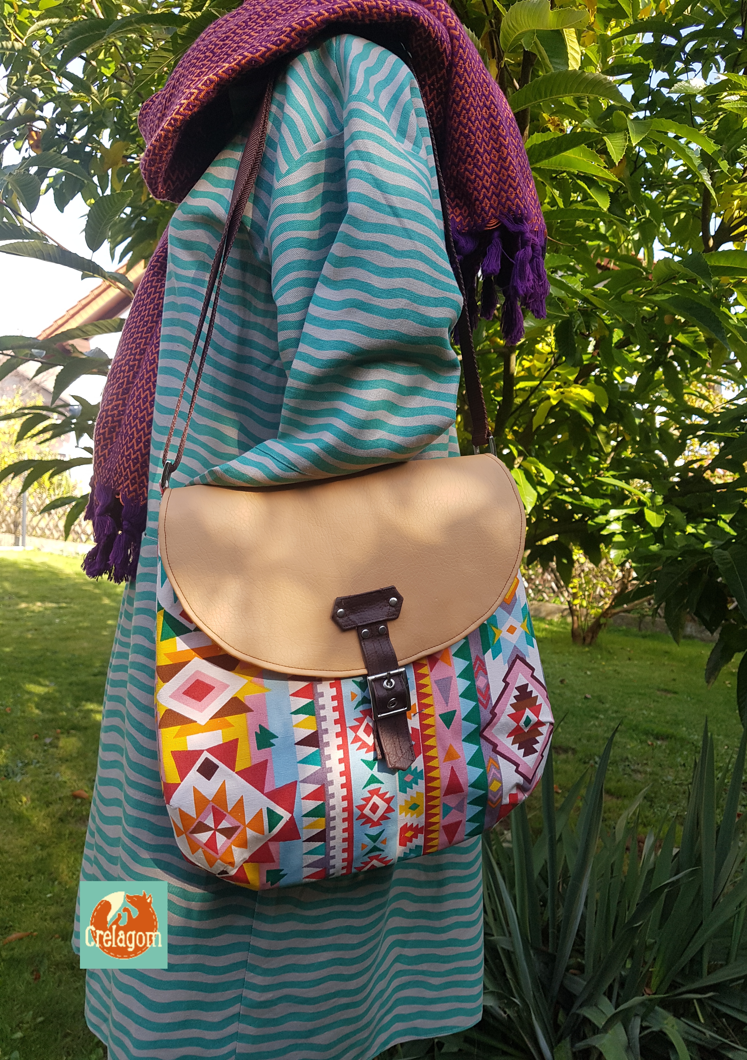 Tasche / Umhängetasche  Bohania  Hippie-Stil