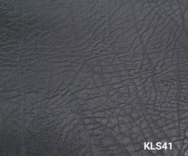 Kunstleder anthrazit / schwarz - genarbt