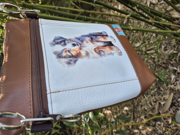Gassitasche Hundetasche Australian Shepherd – Leckerchentasche & Umhängetasche für Hunde