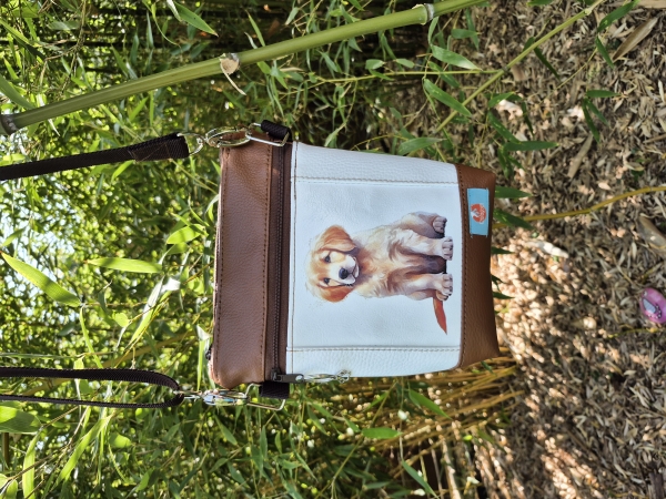 Gassitasche Hundetasche Golden Retriever – Leckerchentasche & Umhängetasche für Hunde