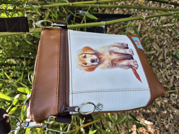 Gassitasche Hundetasche Golden Retriever – Leckerchentasche & Umhängetasche für Hunde