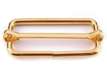 Leiterschnalle - Gurtschieber - goldfarben - 38 mm - 5 Stück