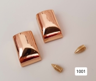 Reißverschluss - Endstücke - roségold - 2 Sets
