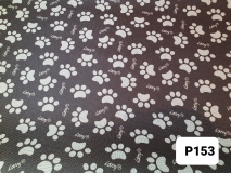 Outdoorstoff " Prillan " Pfote braun
