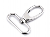 Karabiner - silberfarben - oval - 38 mm Durchlass